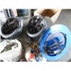 Image 7 : (2) Bicycle Helmet's, Rigger Style Hard Hat, Typewriter, Various Plumbing Fittings (Hose Bibbs, Valv