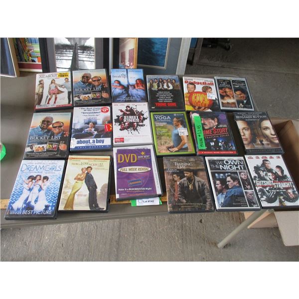 DVD Collection of Variying Subject Matter
