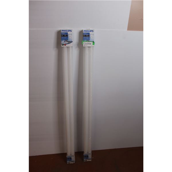 (2) Philips Fluorescent Light Blubs - Daylight, 40 Watts, 48" Length - NIB