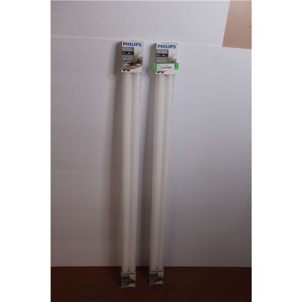 (2) Philips Fluorescent Light Blubs - Cool White, 40 Watts, 48" Length - NIB