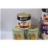 Image 2 : (6) Tin Containers: Devon, Bee Hive, Lady in Flower Garden