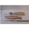 Image 1 : (2) Wooden Fish Decor