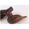 Image 2 : (2) Wood Carved Ducks (One Has Beak Repair) - 9" & 7.5"