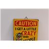 Image 2 : Metal Sign: Don't Touch my Tools - 14" x 10"