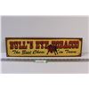 Image 1 : Bull's Eye Tobacco Metal Sign - 19.5" x 5"