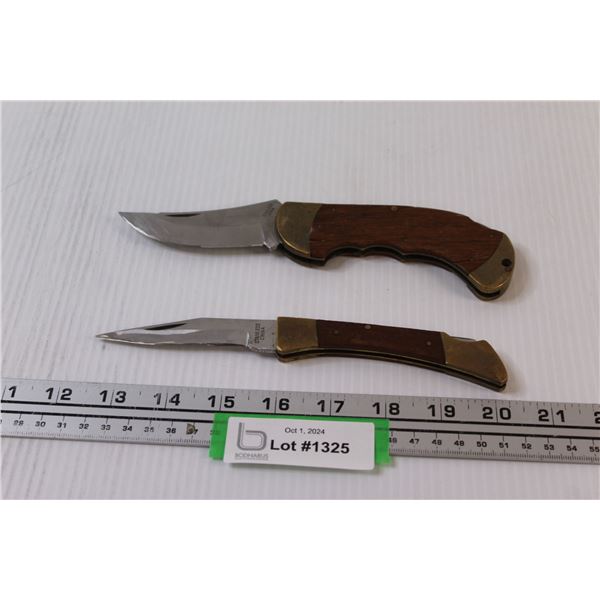 (2) Hunting Folding Knives - Folding