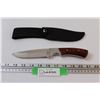 Image 1 : Stainless Steel Hunting Knife in Cloth Sheath
