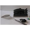 Image 3 : Lot: Fish Napkin Holder Set, Spatula, Stainless Steel Hand Washer, Bakelite Toothbrush Holder, Misc.