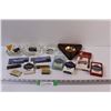 Image 1 : Lot: (4) Ashtrays, Assorted Tobacco Packages, Assorted Rolling Papers