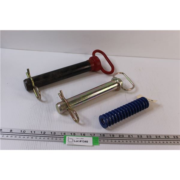 (2) Hitch Pins - 1.25" & 1.75" & Load Spring - 6"