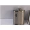Image 2 : (2) Stainless Steel Flasks - as is