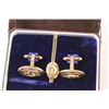 Image 4 : Cuff Links Set & Tie Pin in Case