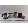 (3) Beer Steins, (2) Coin Banks