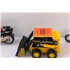 Image 3 : (3) Model Ninja Bike, Bobcat Toy, White Antique Motorcycle