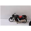 Image 4 : (3) Model Ninja Bike, Bobcat Toy, White Antique Motorcycle