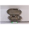 (2) Pewter Serving Plates - 12" & 10"