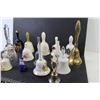 Image 4 : Lot of Bells - Brass- Ceramic - Glass - Metal Potholder