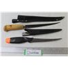 Image 1 : (2) Fishing Knives in Cases (one is a Ruko)