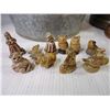 Image 2 : (10) Wade Tea Figurines, Galvanized Pail, Tobacco Tin, Bell, Bowl Copper Kettle/Cup and more
