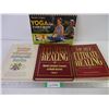 Image 1 : (3) Books on Healing and (1) Book on Yoga
