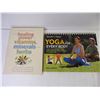 Image 3 : (3) Books on Healing and (1) Book on Yoga