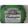 Image 2 : Budweiser Big Bottle Cap Sign - 14" Diameter
