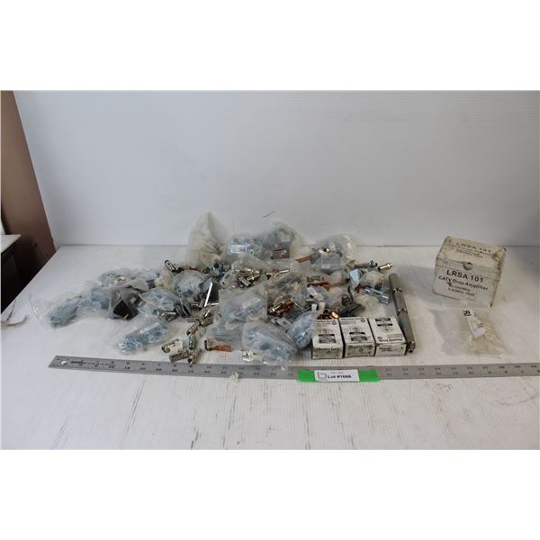 (3) Masterlocks, Assorted hardware