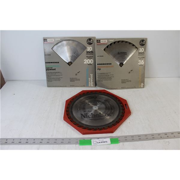(3) 10  Circular Saw Blades