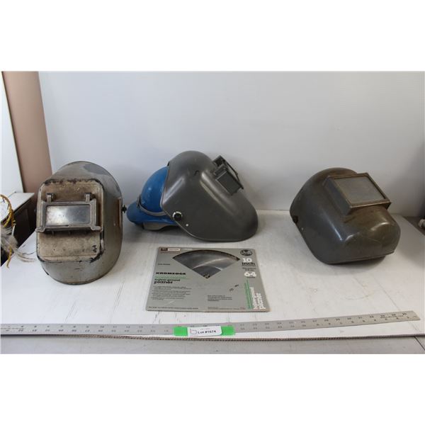 (3) Welding Helmets, 10  Circular Saw Blade