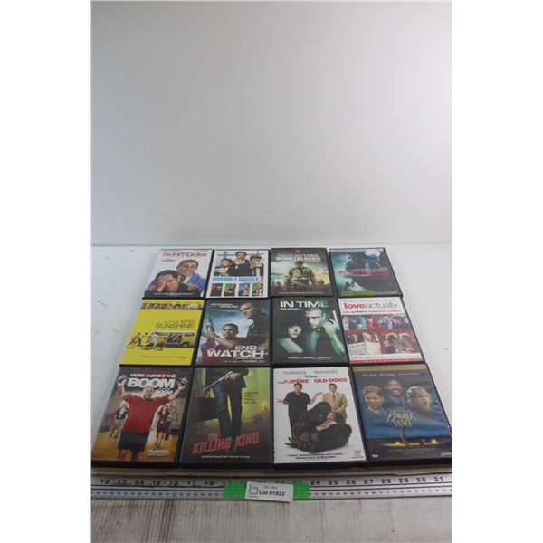 (12) DVD Movies - End of Watch, The Killing Kind and Little Miss Sunshine