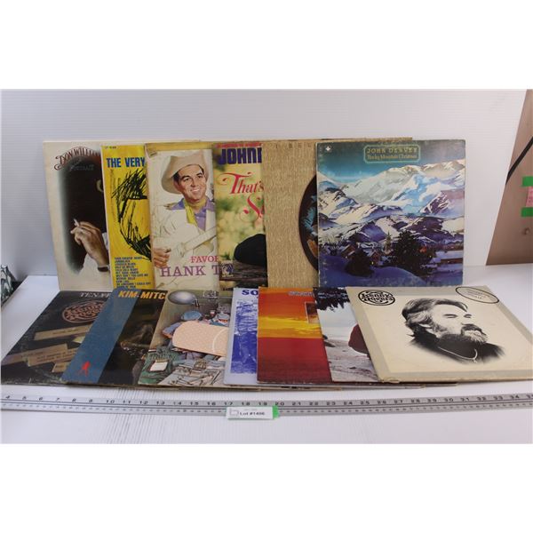 (13) Records: Don Williams, John Denver, Kenny Rogers, Kim Mitchell, Hank Williams, Misc.