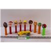 Image 1 : (9) PEZ: Incredibles, Garfield, Ladybug, Football , Santa, Nascar Semi