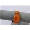 Image 4 : Tommy Hilfiger Quartz Watch - Orange Face & Band - Works