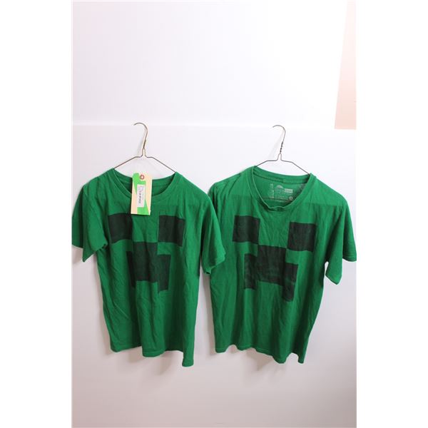 (2) Minecraft Shirts - Size Small