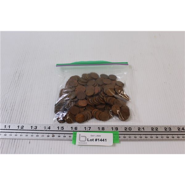Bag of Pennies: Canadian Pre-1996 & USA Pre-1982