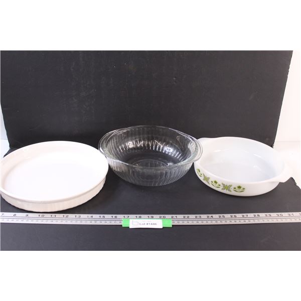 (3) Casserole Dishes - 9" & 10"