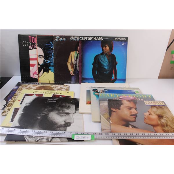 (12) Records: Toni Basil, Gary Wright, Chuck Mangione, David Gates, Cliff Richard, Misc.