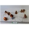 Image 1 : Set of 8 Copper Bel String Lights (working)