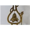 Image 3 : Brass Oriental Style Dinner Bell w/Hammer (11" tall)