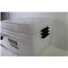 Image 3 : (3) Insta View Clear Totes w/Lids & Handle Locks (44 quart Cap. 21"L x 15"W x 11"H)