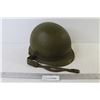 Image 1 : 1970's Canadian Army M-1 Steel Helmet - Rear Seam, Fiberglass Liner US in Good Condition