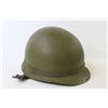 Image 6 : 1970's Canadian Army M-1 Steel Helmet - Rear Seam, Fiberglass Liner US in Good Condition