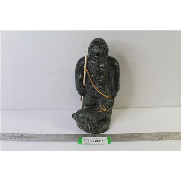 Collectible Wolf Original Inuit Statue (10" x 4 1/2")