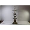 Image 1 : *Crystal Ashtray on Ornate Brass Stand (decent shape - 27 1/2"h)