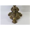 Image 2 : *Crystal Ashtray on Ornate Brass Stand (decent shape - 27 1/2"h)