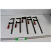 Image 1 : (5) Bar Clamps - All measure about 12"-14"