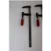 Image 2 : (5) Bar Clamps - All measure about 9 1/2"-14"