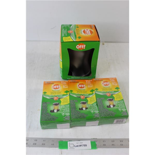 Off Backyard Mosquito Lamp with (3) Refill Packs