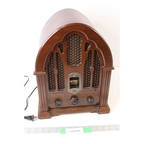 Wooden Stereo Radio - tested Works