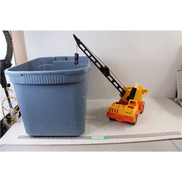 * Fisher Price Toy Crane, Blue Tote